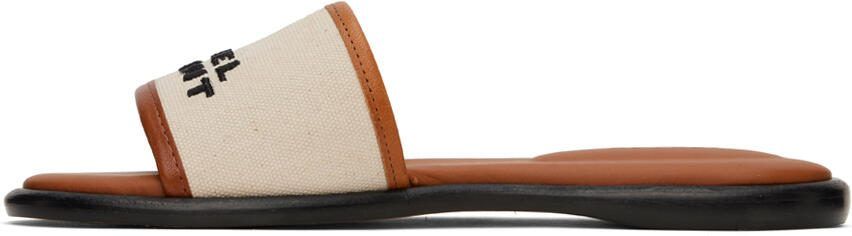 Isabel Marant Off-White  Brown Vikee Sandals - Picture 7