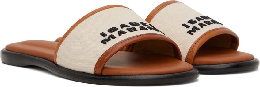 Isabel Marant Off-White  Brown Vikee Sandals - Picture 6