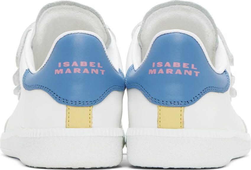 Isabel Marant White  Blue Beth Sneakers