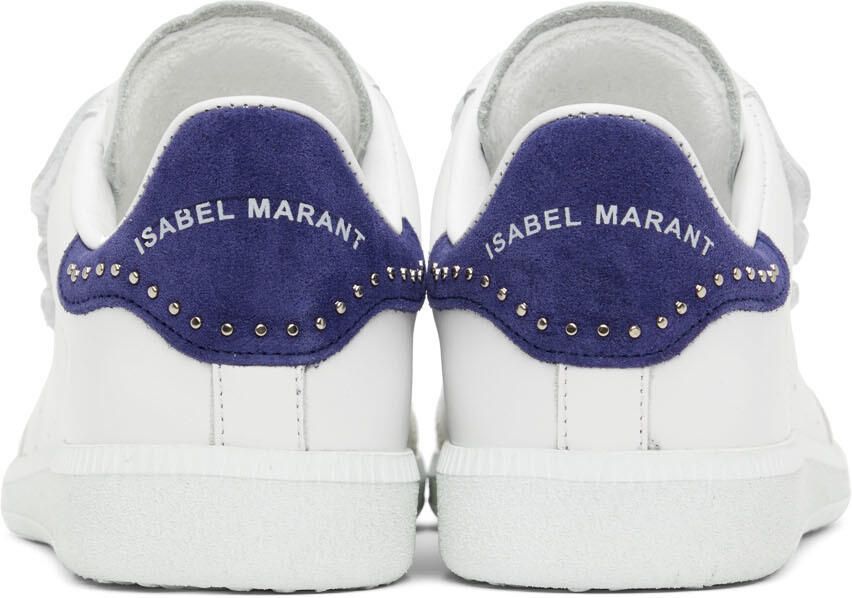 Isabel Marant White  Indigo Studded Beth Sneakers