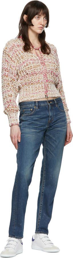 Isabel Marant White  Indigo Studded Beth Sneakers - Picture 4