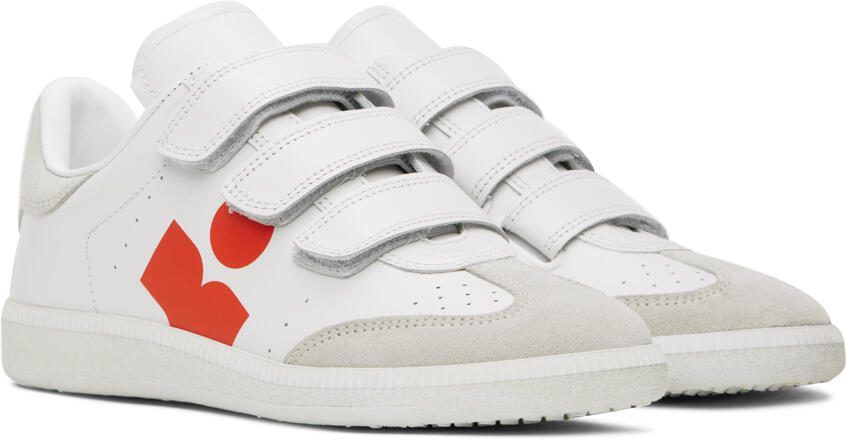 Isabel Marant White  Orange Sneakers - Picture 2