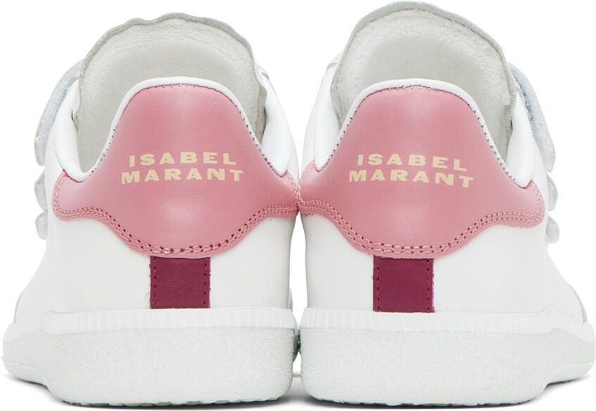 Isabel Marant White  Pink Beth Sneakers