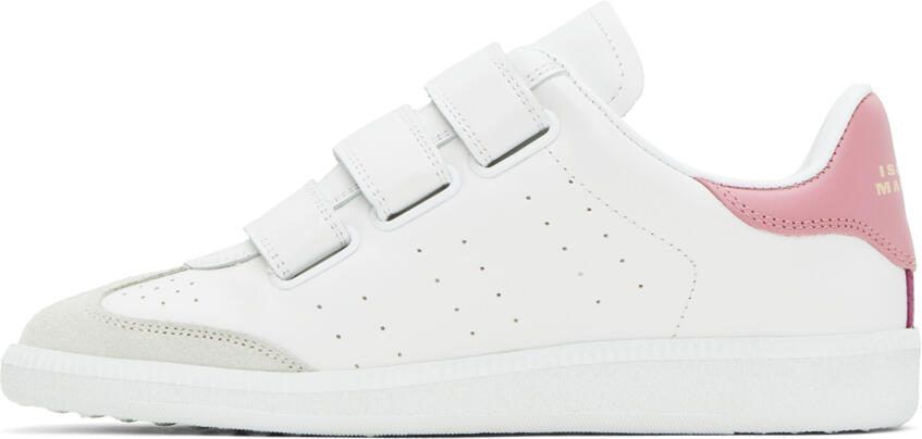 Isabel Marant White  Pink Beth Sneakers - Picture 3