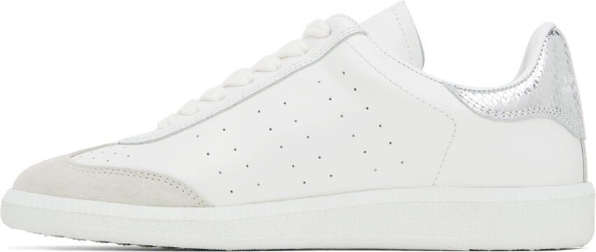 Isabel Marant White  Silver Bryce Sneakers - Picture 3