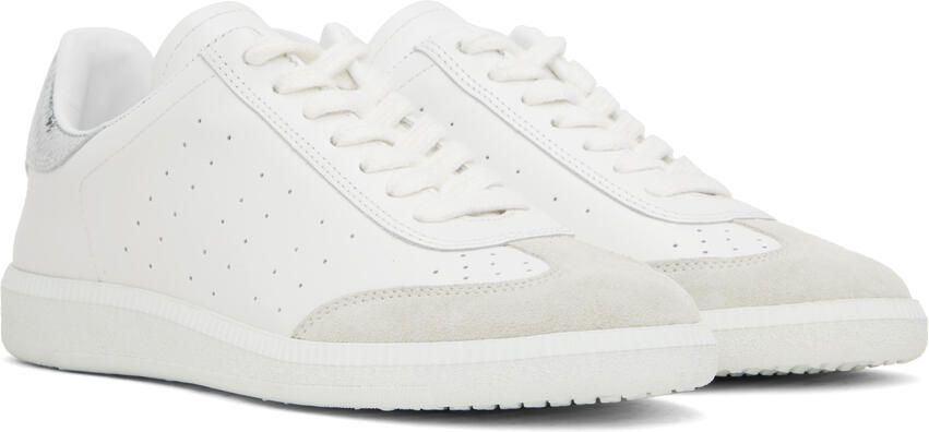 Isabel Marant White  Silver Bryce Sneakers - Picture 2