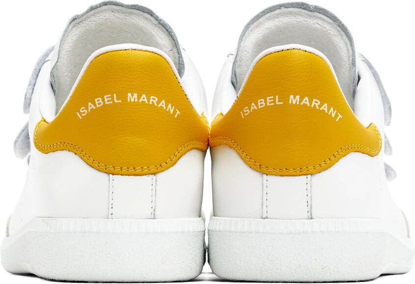 Isabel Marant White  Yellow Beth Sneakers
