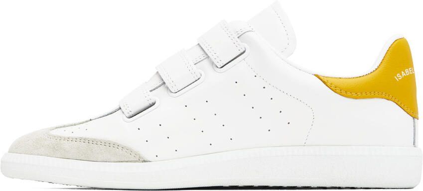 Isabel Marant White  Yellow Beth Sneakers - Picture 3