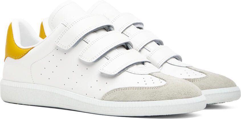 Isabel Marant White  Yellow Beth Sneakers - Picture 2
