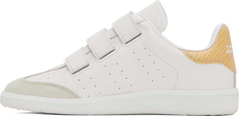 Isabel Marant White  Yellow Beth Sneakers - Picture 3