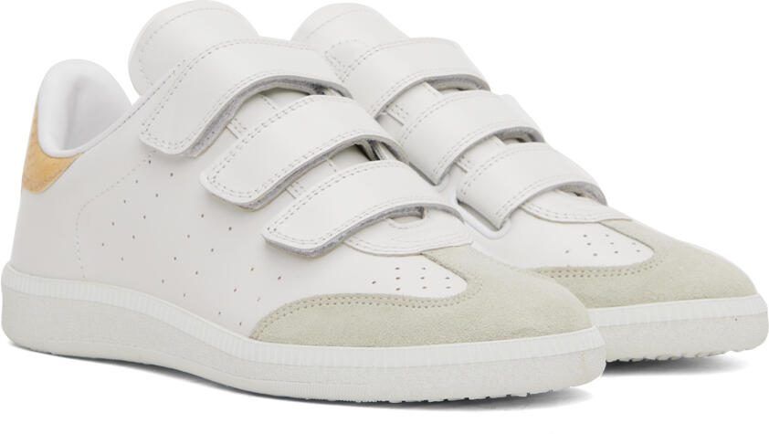 Isabel Marant White  Yellow Beth Sneakers - Picture 2