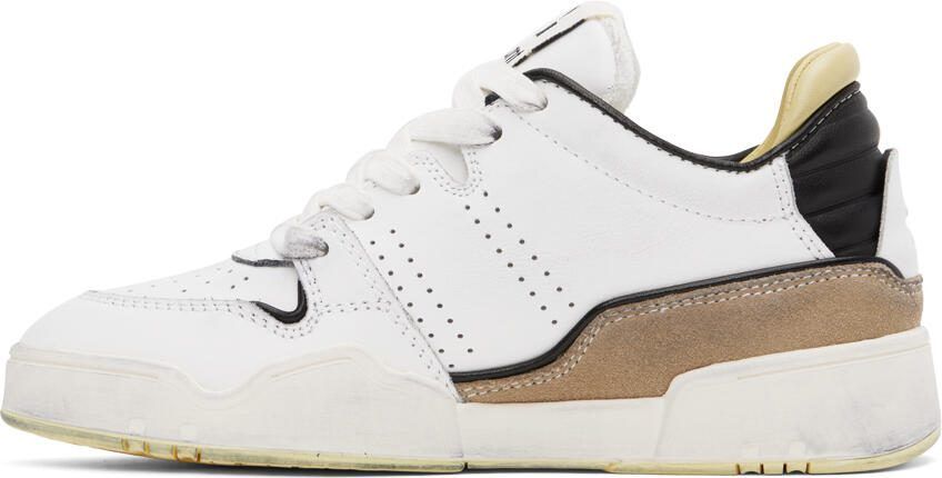 Isabel Marant White  Yellow Emree Sneakers - Picture 3