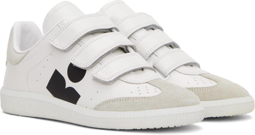 Isabel Marant White  Gray Beth Sneakers
