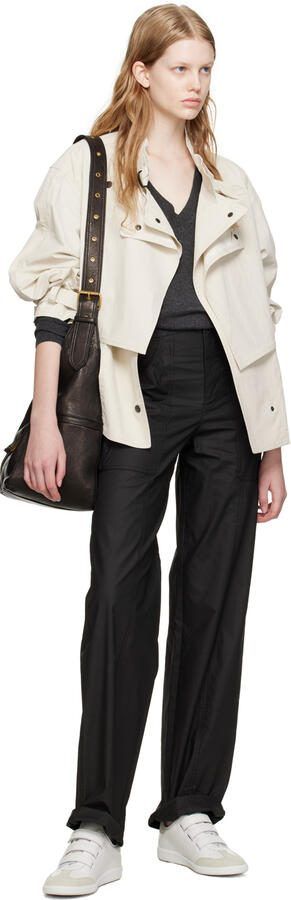 Isabel Marant White  Gray Beth Sneakers - Picture 4