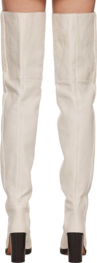 Isabel Marant White Laelle Boots