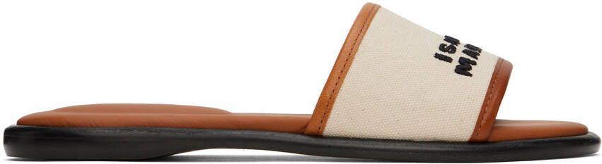 Isabel Marant Off-White  Brown Vikee Sandals - Picture 11