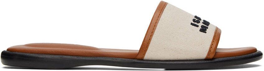 Isabel Marant Off-White  Brown Vikee Sandals - Picture 10