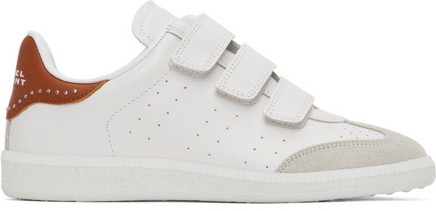 Isabel Marant White  Brown Beth Sneakers - Picture 2