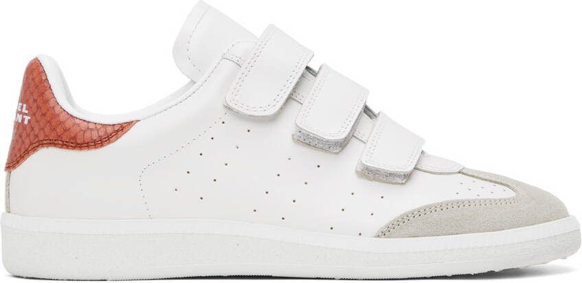 Isabel Marant White  Orange Sneakers
