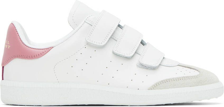 Isabel Marant White  Pink Beth Sneakers - Picture 4