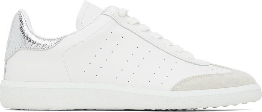 Isabel Marant White  Silver Bryce Sneakers - Picture 5