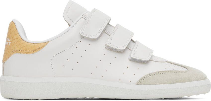 Isabel Marant White  Yellow Beth Sneakers - Picture 5