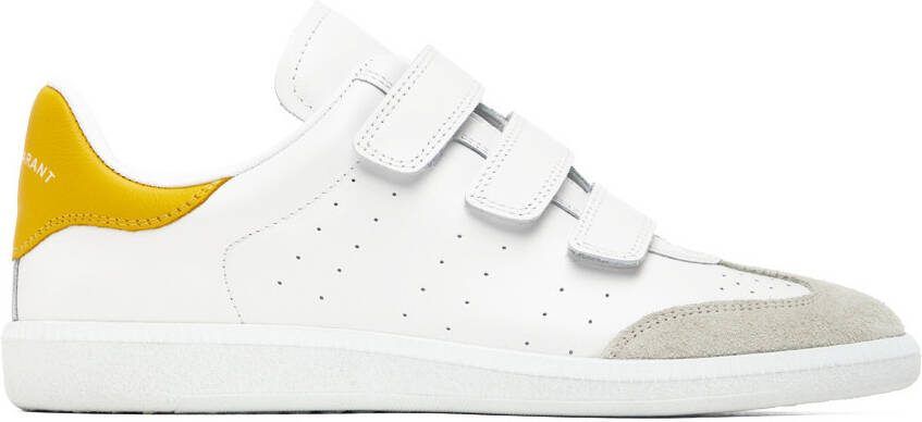 Isabel Marant White  Yellow Beth Sneakers - Picture 5