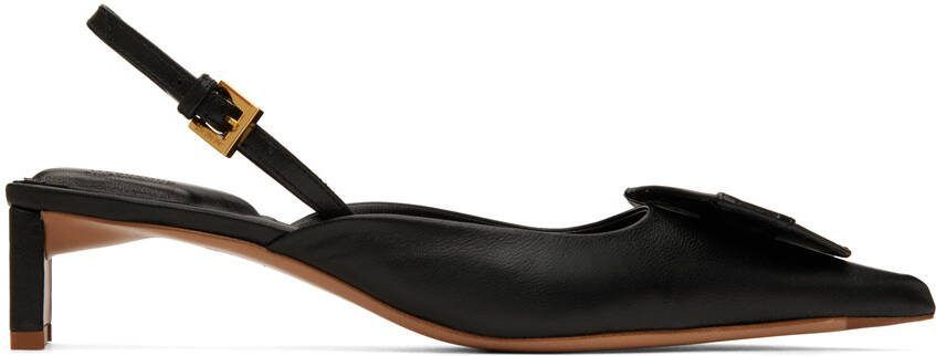 Jacquemus Black Le Raphia 'Les Chaussures Duelo' Heels - Picture 5