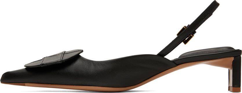 Jacquemus Black Le Raphia 'Les Chaussures Duelo' Heels - Picture 4