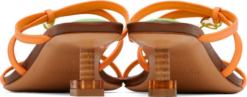 Jacquemus Orange Le Raphia 'Les Sandales Basses Pralu' Heels - Picture 2
