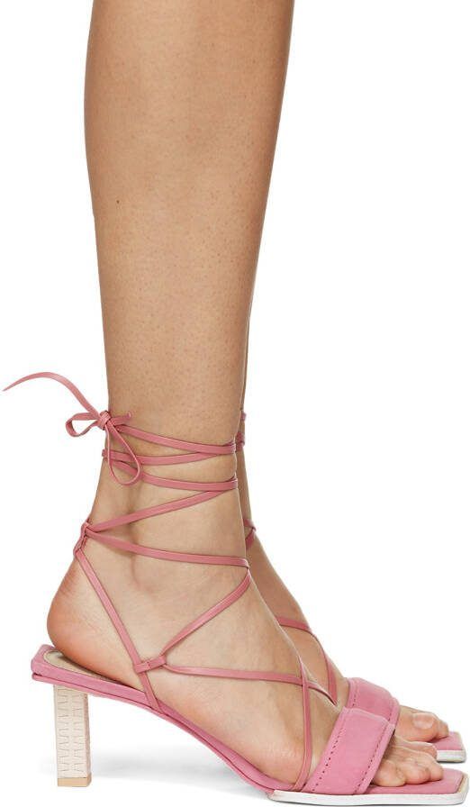 Jacquemus Pink 'Les Sandales Adour' Heeled Sandals - Picture 5