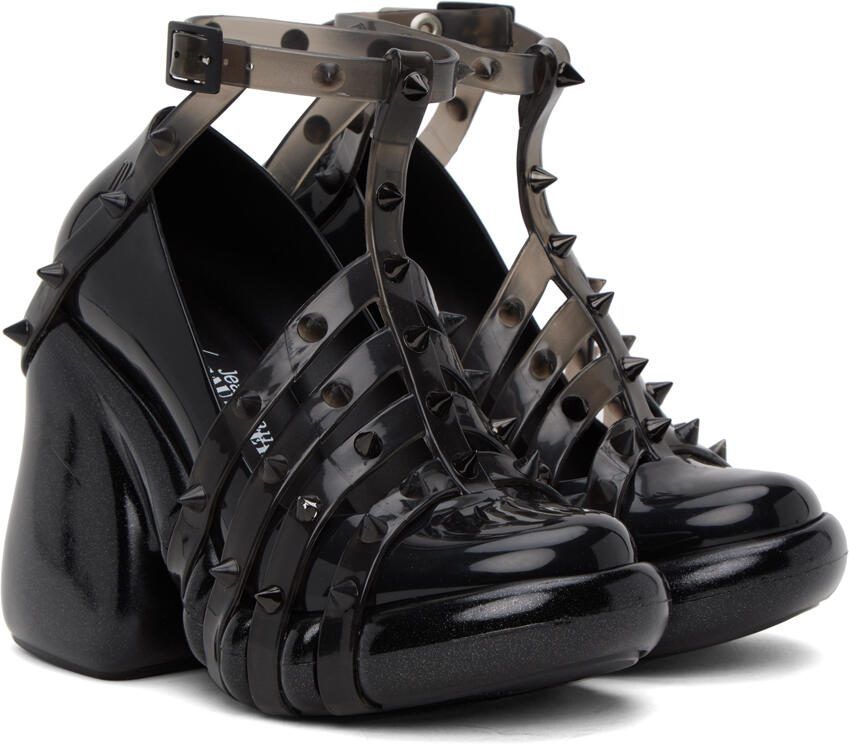 Jean Paul Gaultier Black Melissa Edition Punk Love Heels - Picture 2