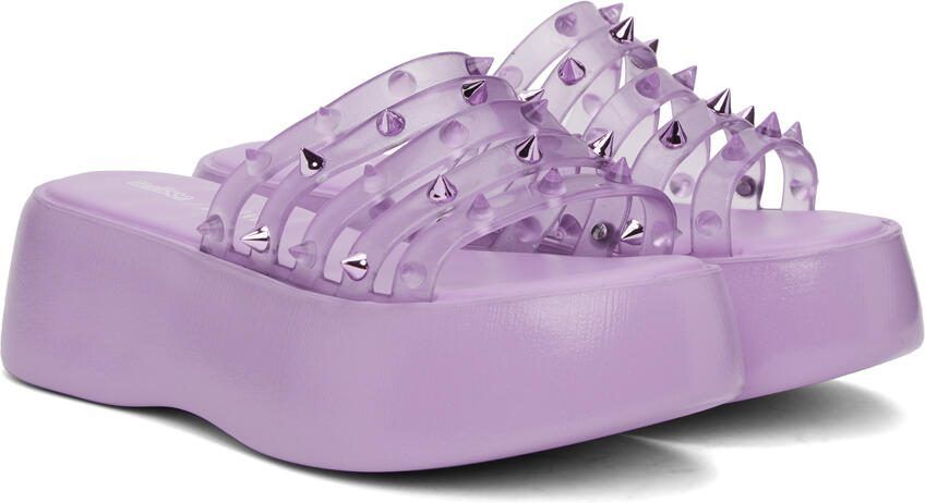 Jean Paul Gaultier Purple Melissa Edition Becky Punk Love Sandals - Picture 2