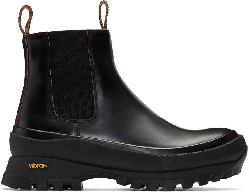 Jil Sander Black Rubber Sole Boots - Picture 5