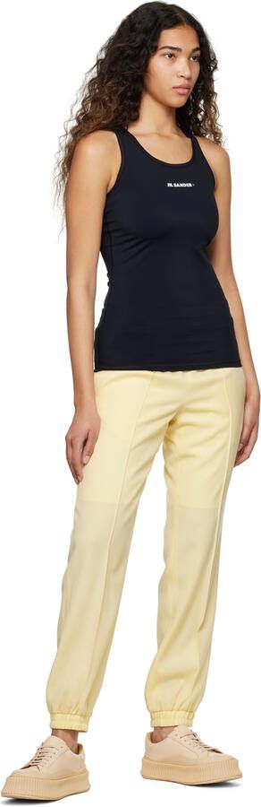 Jil Sander Beige Leather Sneakers - Picture 4
