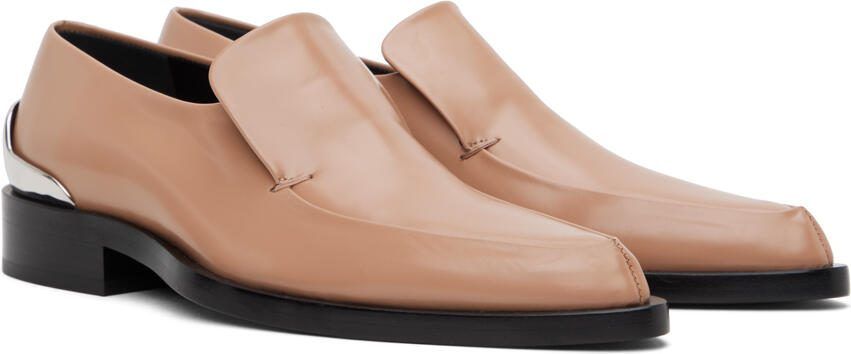 Jil Sander Beige Pointed Toe Loafers - Picture 2