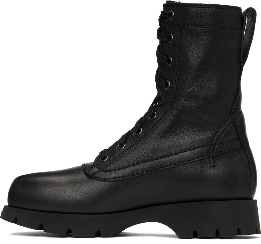 Jil Sander Black Leather Boots - Picture 2