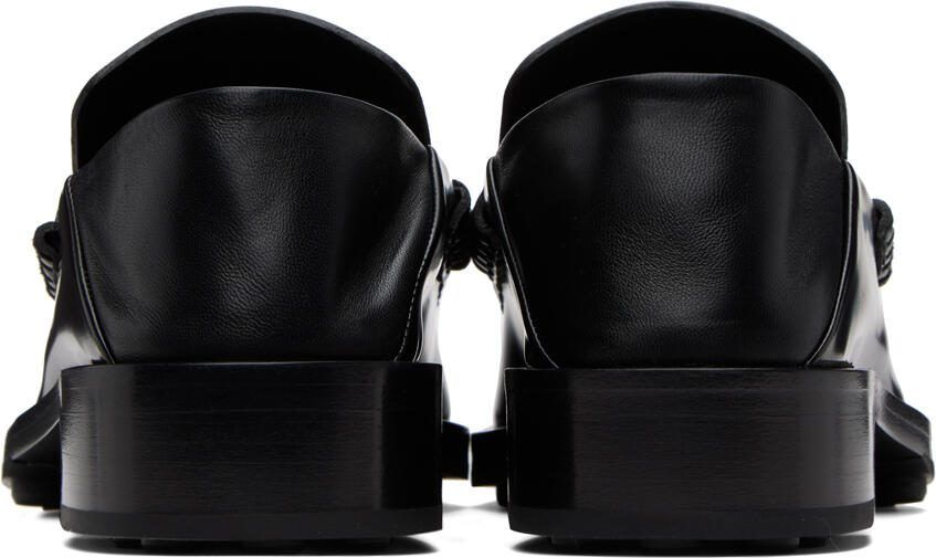 Jil Sander Black Leather Loafers