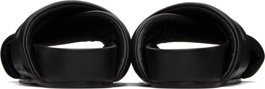 Jil Sander Black Padded Sandals - Picture 5