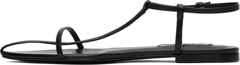Jil Sander Black Pointed Toe Sandals - Picture 4