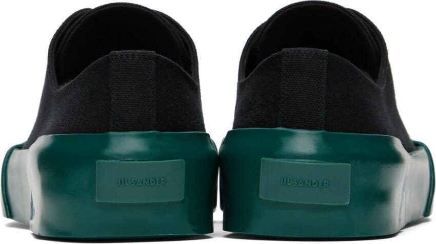Jil Sander Black Vulcanized Sneakers
