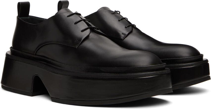 Jil Sander Black Wedge Lace-Ups - Picture 2