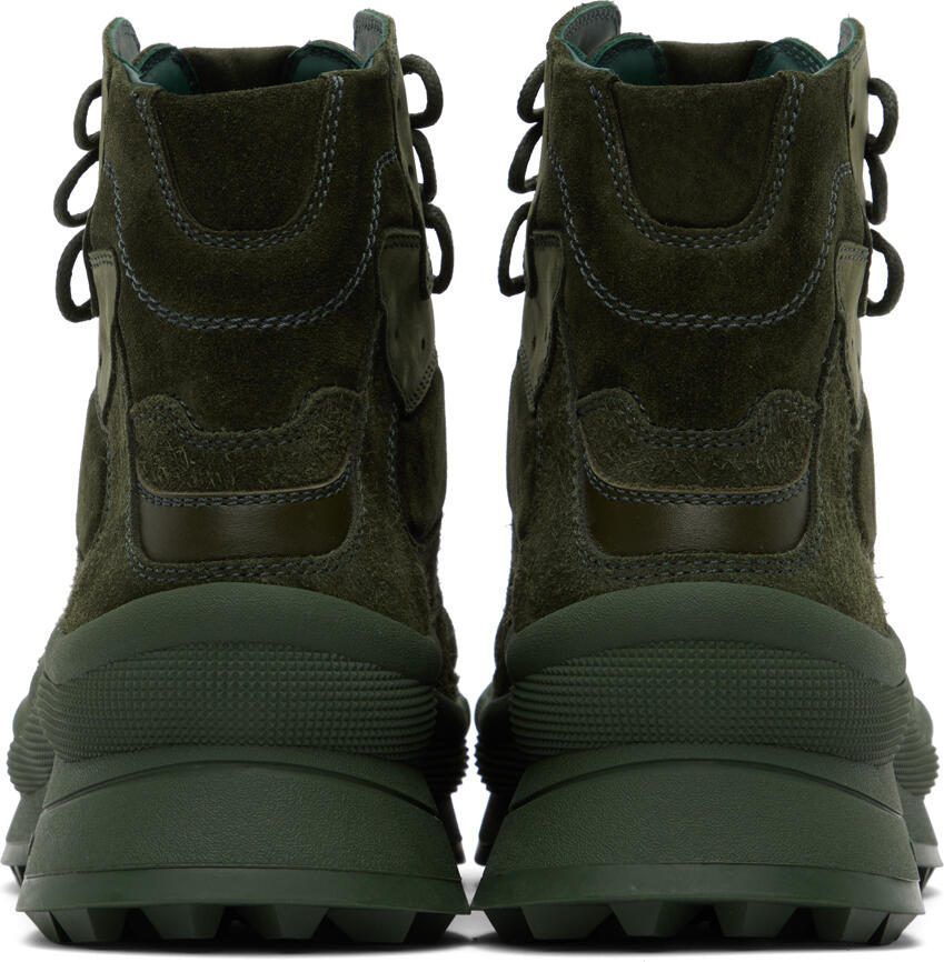 Jil Sander Green Padded Boots