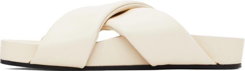 Jil Sander Off-White Criss-Cross Sandals - Picture 4
