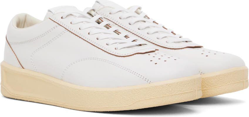 Jil Sander Off-White Low-Top Sneakers - Picture 2