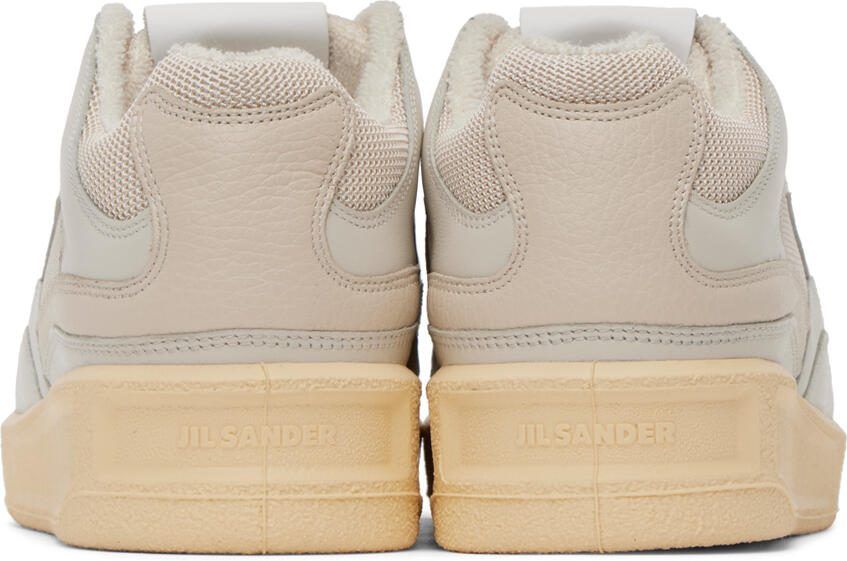 Jil Sander Off-White Perforated Sneakers