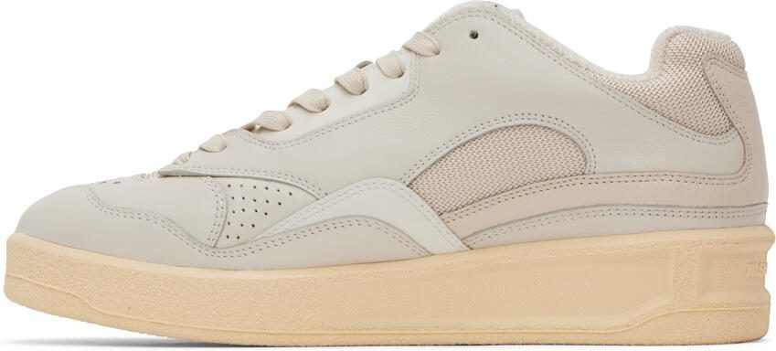 Jil Sander Off-White Perforated Sneakers - Picture 3