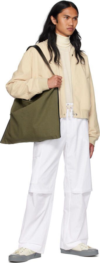 Jil Sander White  Gray Low-Top Sneakers - Picture 3