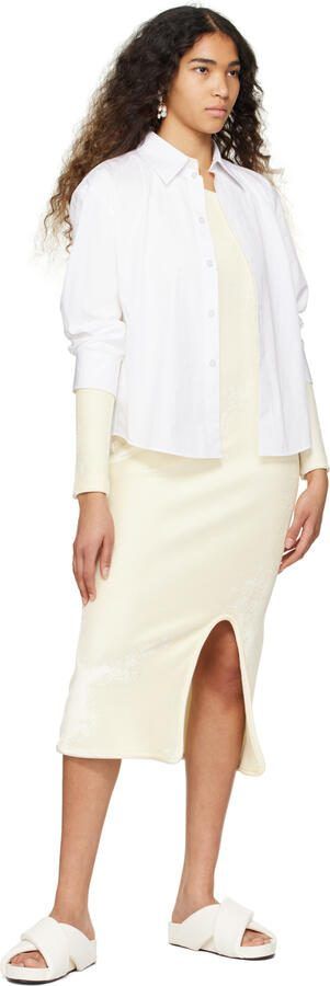 Jil Sander White Oversized Wrapped Sandals - Picture 2