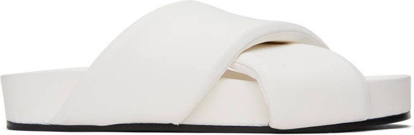 Jil Sander Off-White Padded Slides - Picture 5